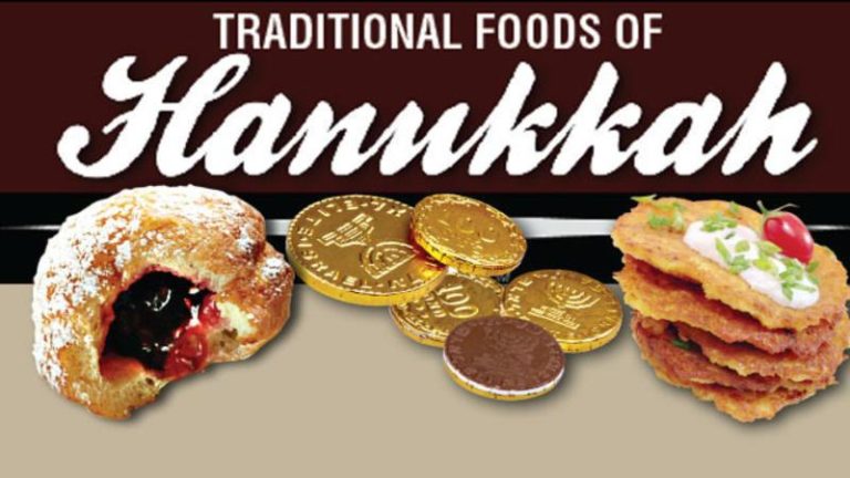 Traditional Chanukah Food Mixed with Jewish History
