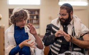 Deaf Rabbi and bar mitzvah student Judaism and the Deaf Jew